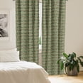 thumbnail image 2 of Ambesonne Cactus Curtains, Cartoon Saguaro Zigzag, Pair of 28"x95", Green Pale Brown Beige, 2 of 5