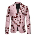 thumbnail image 4 of YAYUBA Men's Casual Lapel Blazer Valentines Day Suit Muticolor Button Business Jacket Regular Fit Sports Coats Jackets for Prom,Party,Dinner, 4 of 4