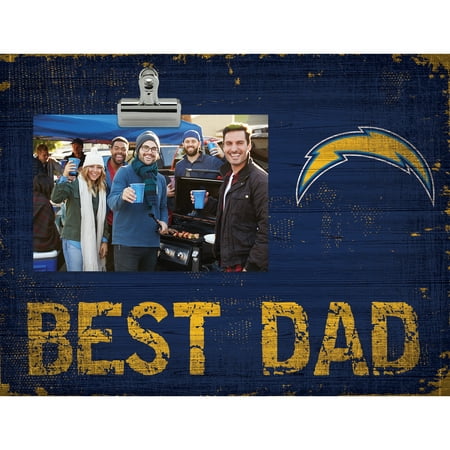 Los Angeles Chargers 8'' x 10.5'' Best Dad Clip Frame - No