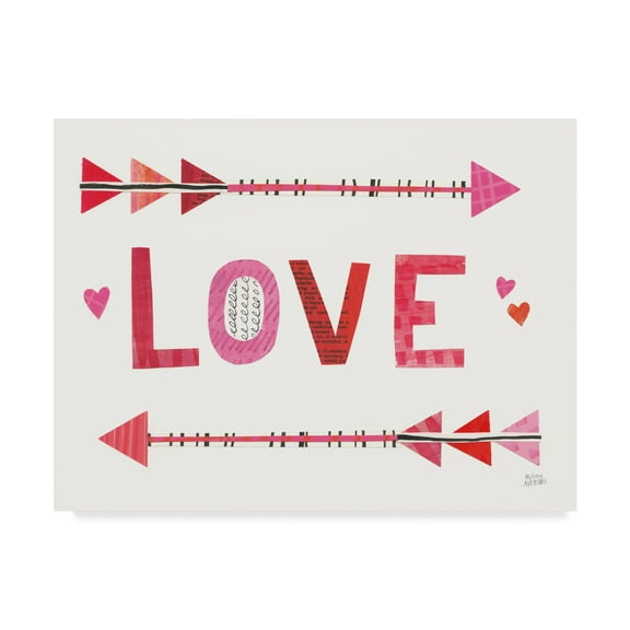 Trademark Fine Art 'Love Words III' Canvas Art by Melissa Averinos