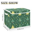 thumbnail image 3 of Storage Box With Lid 16.5x12.6x11.8In Foldable Stacked Household Storage Box Christmas Tree Lovely, 3 of 7