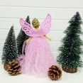 thumbnail image 4 of Decoración navideña, adornos navideños, regalos navideños, muñeco de pie con alas de Navidad, colgantes para árbol, decoración del hogar, ángel de pie, 4 of 5