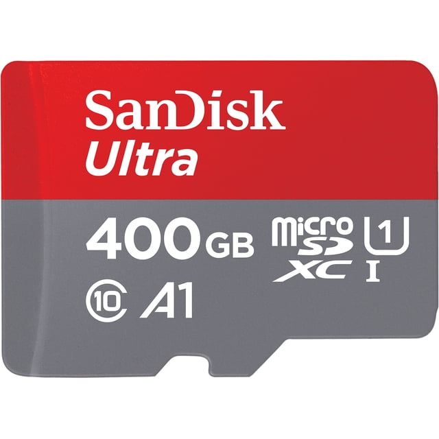 Tarjeta de memoria SanDisk 400GB Ultra microSDXC UHS-I con adaptador 120MB/s C10 U1 Full HD A1