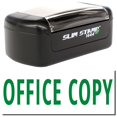 thumbnail image 1 of Slim Pre-Inked Office Copy Stamp, Slim 1444, Ultra Slim Design, Impression Size 1/2" by 1-3/4", Up to 25,000 Impressions - Green Ink, 1 of 10