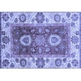 thumbnail image 1 of Ahgly Company Machine Washable Indoor Rectangle Abstract Blue Modern Area Rugs, 2' x 4', 1 of 4