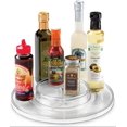 thumbnail image 1 of Linus Lazy Susan Cabinet Turntable - 2-Tier Organizer Tray for Kitchen Pantry or Countertops - 11", Clear, 1 of 5