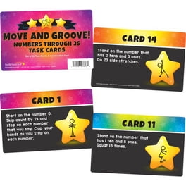Fun Express Number Order & Sequencing Cards - 50 Piece Math Learning Activity Set For Kids, Laminated & Reusable