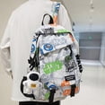 thumbnail image 2 of Mochila escolar impermeable para hombre y mujer, bolsa de viaje con estampado de camuflaje para ordenador portátil Fivean unisex, 2 of 2