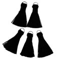 thumbnail image 4 of Miniborlas suaves de 3 cm (1,2 pulgadas) para hacer joyas, accesorios para manualidades DIY, paquete de Negro Yuyangstore Borlas suaves minúsculas hechas a mano, 4 of 6
