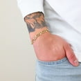 thumbnail image 6 of Nuragold 10k Real Yellow Gold Solid Mariner 7.5mm Chain Anchor Link Bracelet (7.5"-9") Italian Jewelry for Men, 6 of 9