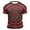 Red(New), variant on PNTUTB Men's Fashion Optical Illusion Print Casual Crew Neck Short Sleeve Summer Comfortable T Shirts