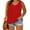 Red, variant on Titcea Plus Size Tops for Women Oversized Solid Color V Neck Short Sleeve T Shirts Soft Comfort Casual Holiday Shirt