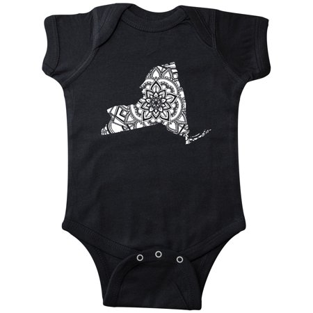 

Inktastic New York Silhouette Mandala Gift Baby Boy or Baby Girl Bodysuit