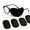 Black, variant on Comfortable Eye Patches, Tutuviw 4 Pcs Reusable Single Glasses Eye Patch for Left Right Eye, Soft Single Eye Patches for Boys and Girls, Pink