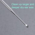 thumbnail image 3 of 2 Pack - Stainless Steel Ear Spoon Portable Double-Ended Ear Pick Ear Wax Removal Tools Cl, 3 of 5