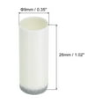 thumbnail image 2 of Unique Bargains 9mm Pool Cue Tips, Slip-On Billiard Cue Stick Tips Replacement for Pool Cues and Snooker, White Grey 50Pcs, 2 of 5