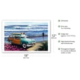 thumbnail image 2 of Surf City - Retro Woodie on Beach with Surfboards - From an Original Color Painting by Scott Westmoreland - Master Art Print (Unframed) 12in x 18in, 2 of 4