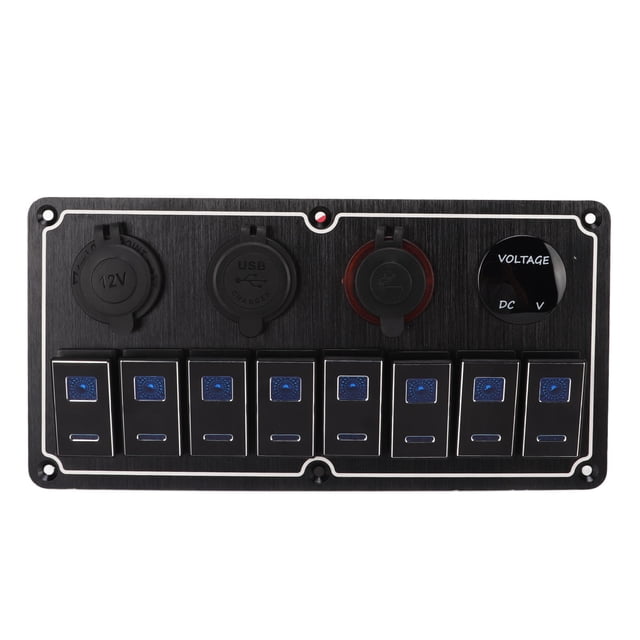 Panel de interruptor basculante Jadeshay 8 bandas impermeable