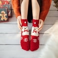 thumbnail image 5 of Gcvizuso Christmas Stockings, Christmas Stocking, Santa, Snowman, Reindeer, Xmas Character Plush With Faux Furs Cuff Christmas Decorations And Party Accessory,Winter Thickened Warm Socks, 5 of 8