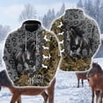 thumbnail image 3 of Sudadera con capucha para amantes de los caballos para hombre, ropa informal con gráficos de granja, jerséis con cara de caballo, chándal ecuestre, top informal Y2k para niño, 3 of 5