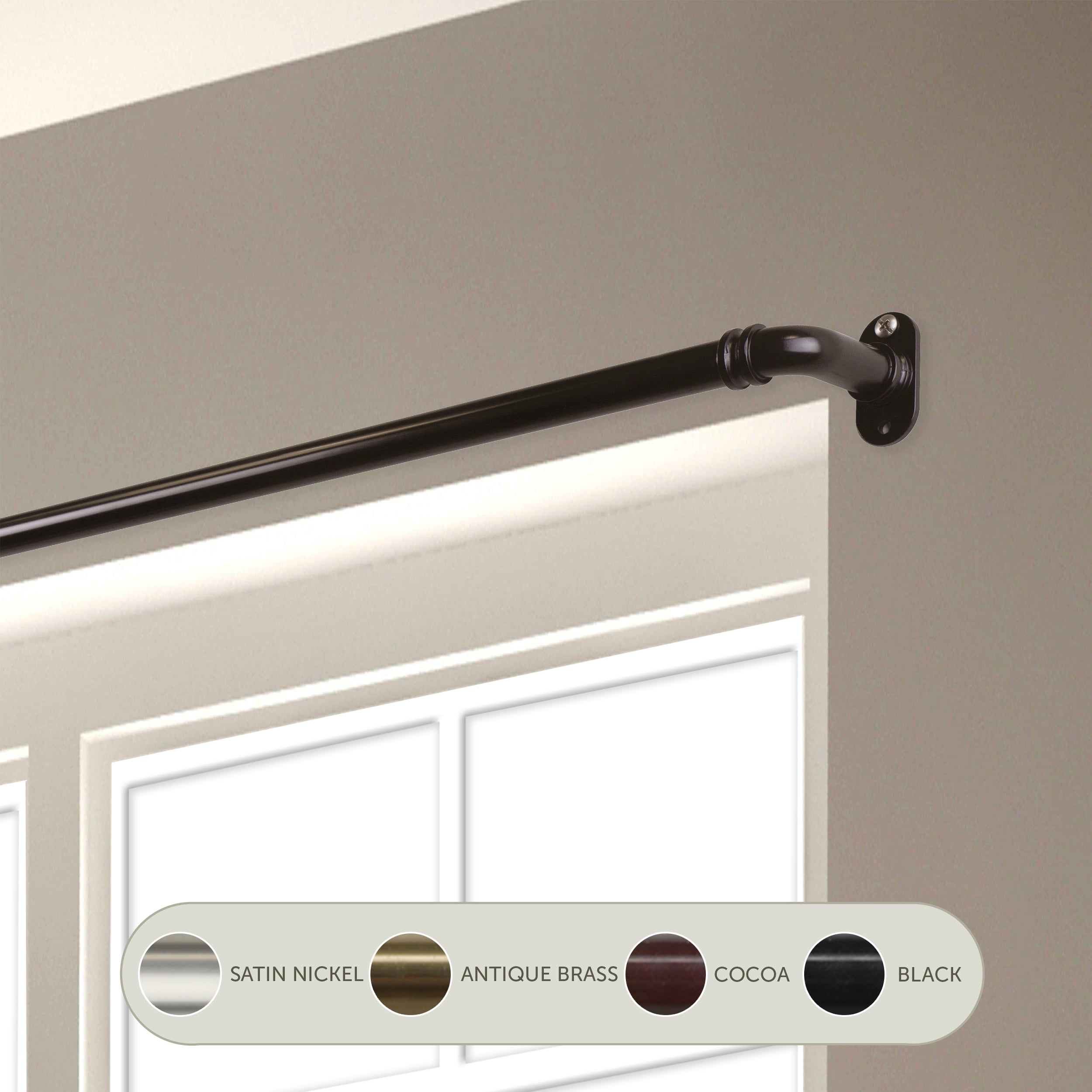 blackout curtain rod