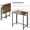 thumbnail image 5 of Mobile Small Rolling Computer Desk, Folding Laptop Cart Table with Wheels, Portable Office Desk for Sm Space Couch Bed, 5 of 8