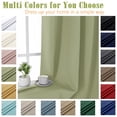 thumbnail image 3 of OVZME Kalme 2 Panels Sage Green Grommet Blackout Curtains 84 inch Length, Thermal Insulated Room Darkening Curtain Drapes for Living Room Bedroom, Each W40 x L84 inch, Sage Green, 3 of 9