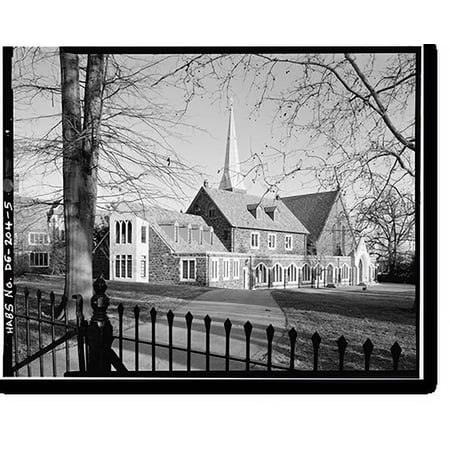 Historic Print, Cathedral Church of St. John, Concord Avenue & North Market Street, Wilmington, New Castle County, DE - 5, 16" x 20"