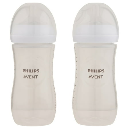 UPC: 0075020093004 | Philips Avent Natural Baby Bottle with Natural Response Nipple Clear 11oz 2pk