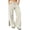 Khaki, variant on Lace Side Stripe Sweatpants for Women Ghalytn Drawstring Wide Leg Pants - Loose Casual Trousers with Side Pockets and Split Hem