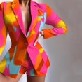 thumbnail image 1 of Conjunto de 2 piezas Otoño Invierno elegante temperamento de mujer traje delgado + conjunto corto, 1 of 3