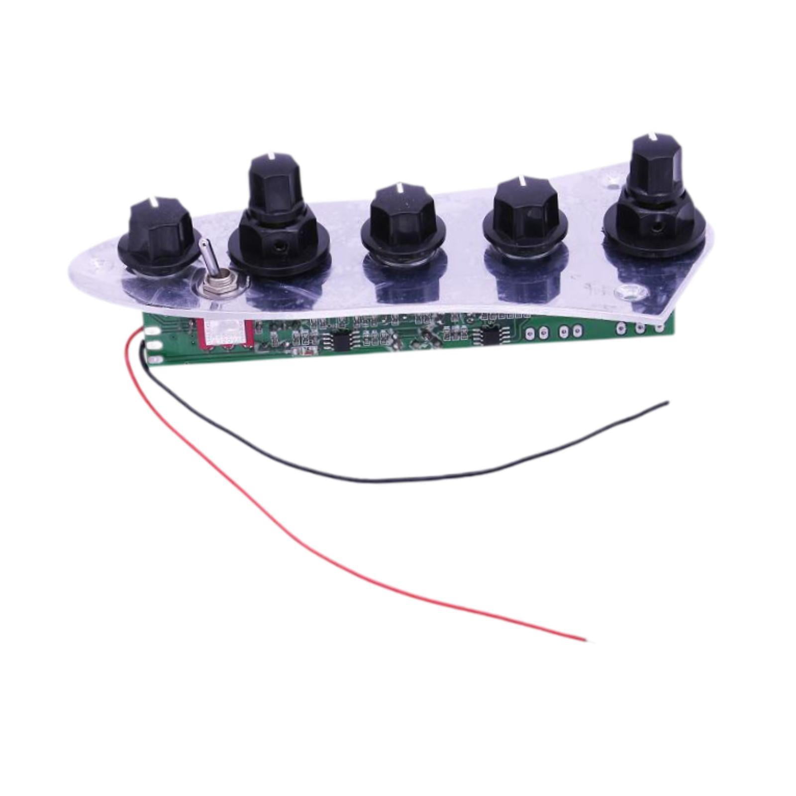 LeeQinersw Electric Guitar Loaded Control Plate Accessories 5 Way Replacement Part for Bass