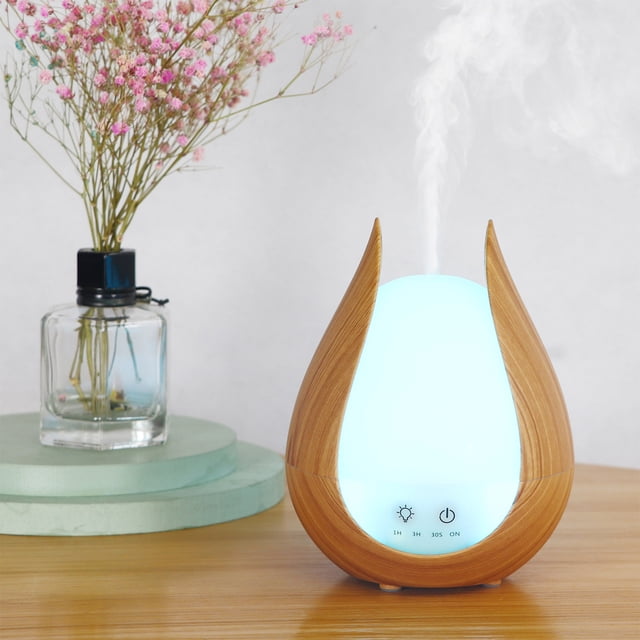 EGNMCR Aromatherapy Essential Oil Diffuser Humidifier 300ml High Mist Output For Large Room, Home, Waterless Auto-Off, 7 Color LED Lights Cool Mist Humidifier Diffuse, Mother's Day Gift Ideas