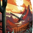 thumbnail image 3 of Designart "Wilderness Heat Nature s Blaze" Landscapes Oversized Wall Clock, 3 of 6
