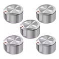 thumbnail image 2 of Whirlpool KitchenAid Stove Knobs Set 5pcs Silver, Durable ABS, Easy Plug and Play Replacement, 2 of 3