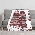 thumbnail image 4 of Birthday Gifts for Dad from Daughter, Fathers Day Blanket for Dad, Dad Birthday Gifts from Daughters, I Love You Dad Blanket, Soft Flower Throw Blanket for Father Gift Dad Gift, 4 of 7
