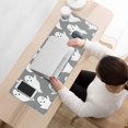 thumbnail image 3 of Long Mouse Pads for Desk,Minimalist Halloween Ghosts Pattern Desk Mats on Top Of Desks, Desk Mouse Pad Extra Large with 3mm Non-Slip Base and Stitched Edge for Gaming,Office,Work,Home 31.5x11.8in, 3 of 5