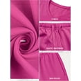 thumbnail image 4 of Cueply 2 Piece Sets for Women Summer Casual Vacation Outfits Cap Sleeve Wide Leg Long Pants Lounge Sets, 4 of 9