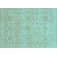 thumbnail image 1 of Ahgly Company Indoor Rectangle Oriental Light Blue Traditional Area Rugs, 6' x 9', 1 of 4