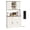 White, variant on Magic Union 71" Kitchen Pantry Cabinet, Pantry Cabinet with Charging Station, Storage Cabinets with Door, Adjustable Shelves and Hooks, Farmhouse Kitchen Hutch for Dining Room, Living Room
