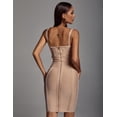 thumbnail image 4 of Vestido BELLA BARNETT, sexy, vendaje, corsé, cuello en V, sin espalda, 4 of 5