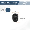 thumbnail image 2 of Uxcell 5pcs Screw Thread Ball Plunger M8 x 10mm High Carbon Steel Hex Socket Spring Plunger Ball for Lubrication Pneumatic Tools, Black, 2 of 7