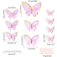 thumbnail image 2 of 40 Adornos De Mariposas Para Tartas, Adornos De Mariposas Para Magdalenas Para Decoración De Fiesta De Cumpleaños, Boda, Baby Shower, 2 of 8