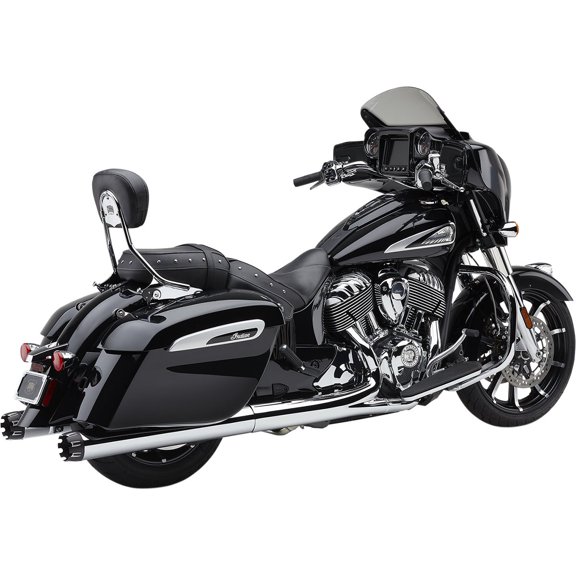 Cobra 4" Dual Cut Chrome Slip-On Mufflers (5206)