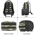 thumbnail image 6 of Pzuqiu Camo American Flag Personalized 17 Inch School Backpack for Girls Custom Backpack with Name Lightweight Breathable Shoulder Bag for Kids Students Elementary Middle School, 6 of 7