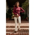thumbnail image 3 of Womens Cotton Long Sleeve Crew Neck Shirt, 3 of 6