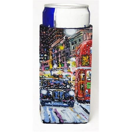 

London Snow by Roy Avis Michelob Ultra Can coolers for Slim Cans