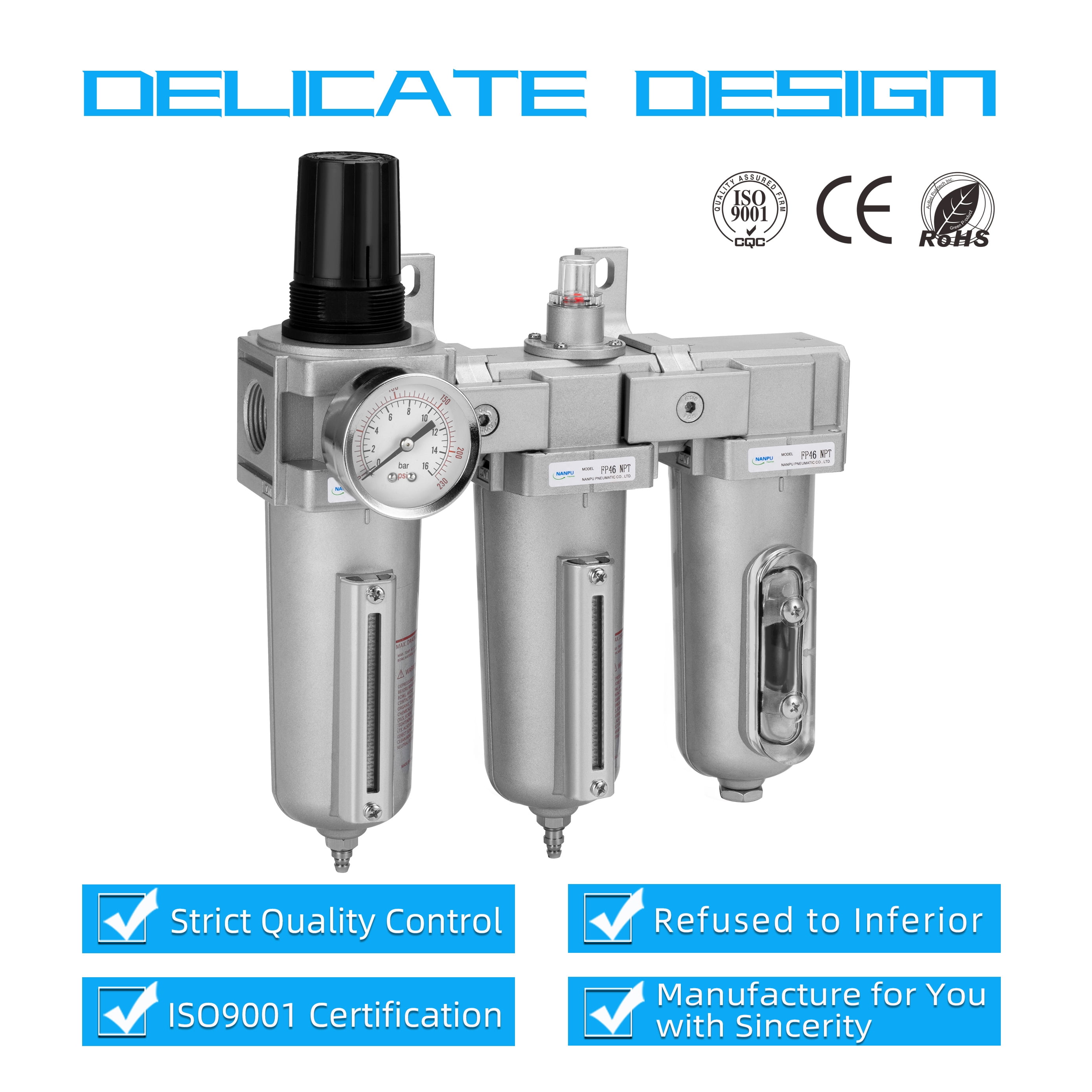 Buy NANPU 3/4 NPT Industrial Grade 3 Stage Air Drying System