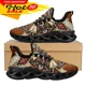 thumbnail image 1 of Zapatillas de deporte informales de malla con diseño tribal americano para mujer, zapatos de plataforma modernos de verano con estampado de mandala cruzado y cuentas, calzado para caminar, 1 of 6