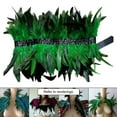 thumbnail image 4 of Capa tipo chal con plumas Macarena para disfraces Verde, 4 of 8